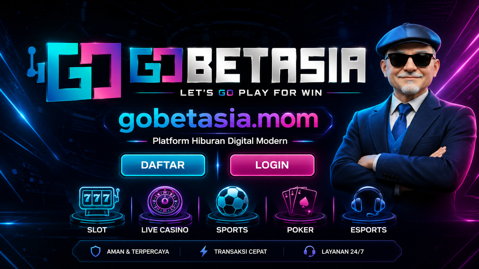 Banner GOBETASIA platform hiburan digital